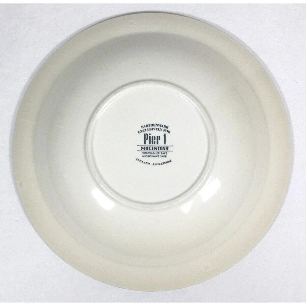 Pier 1 One Macintosh Bowl Soup Salad Cereal Pasta 8.5” Pears Grapes Peach Fruit